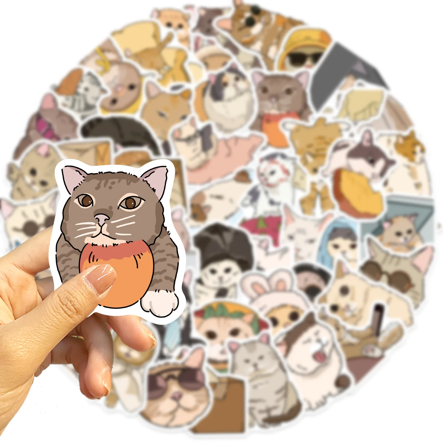 Pegatinas impermeables de gatos divertidos para portátil y guitarra - imagen 5