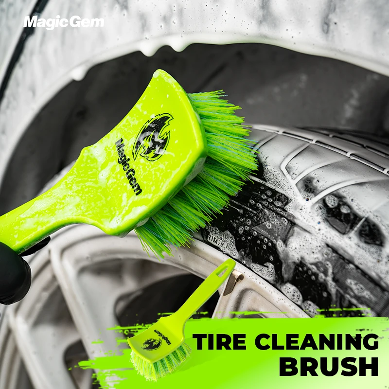 Car Tire Wheel Rim Cleaning Brushs Detailing Wash Tools Auto Universal Car Cleaning Products Accessories Gadgets - Soft Bristles