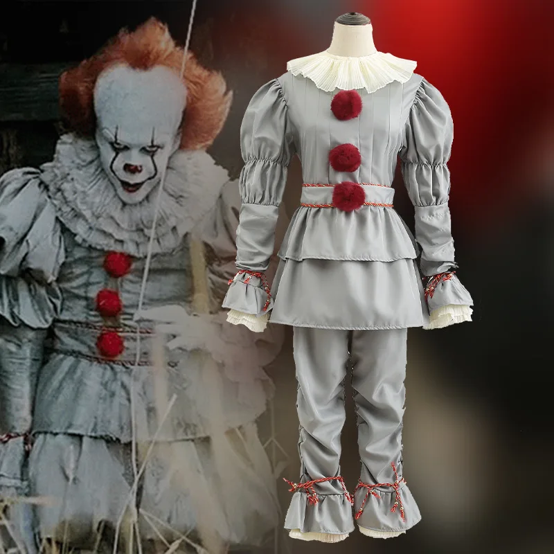 

2020 New Pennywise Cosplay loween Costume Joker Women's Ethnic Stage Costume High Quali Polyester Summer Collection