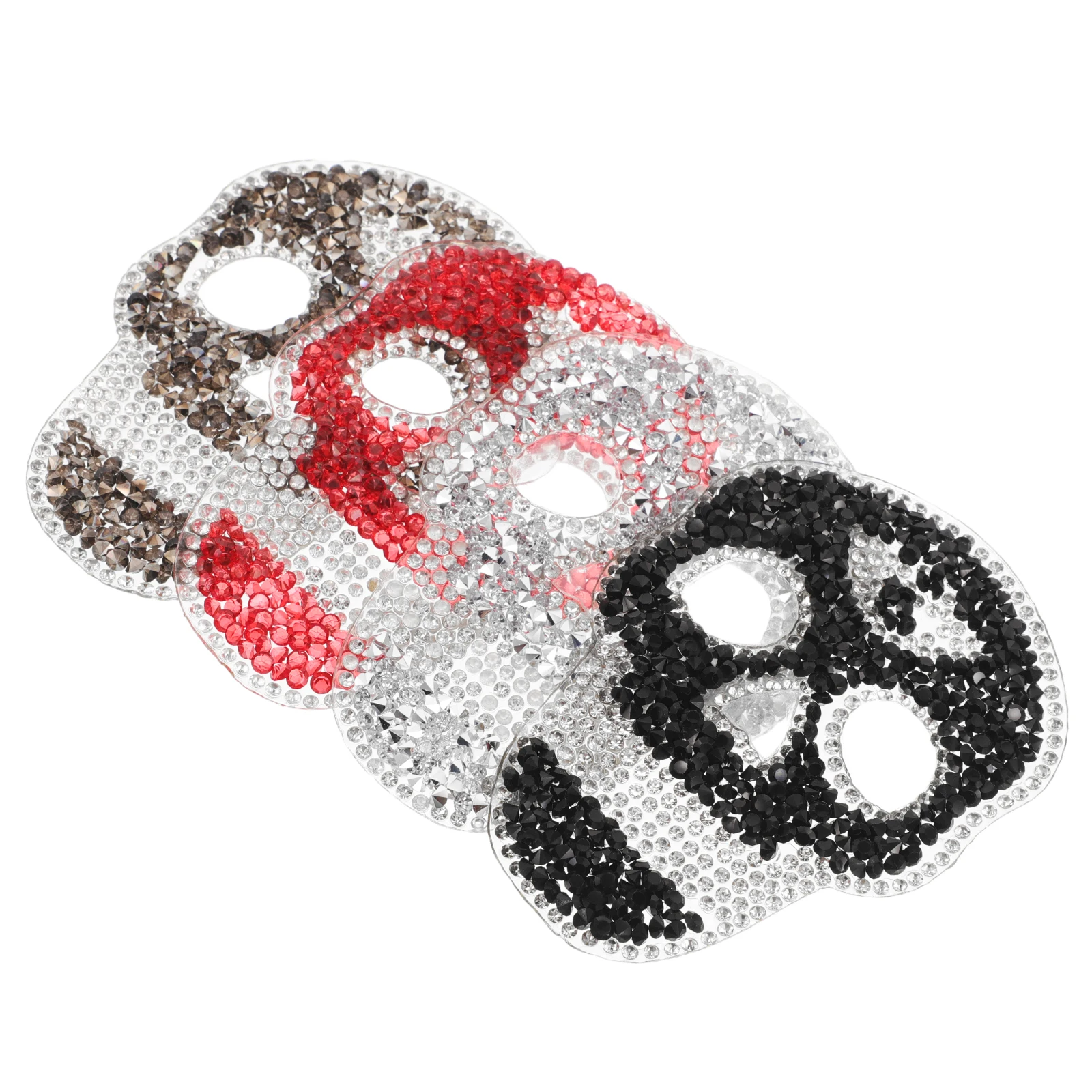 

4pcs Rhinestone Skull Patch For Jeans Rhinestone Patch for Clothes Bags Jeans Jacket DIY Sewing Decoration Iron On Diamond