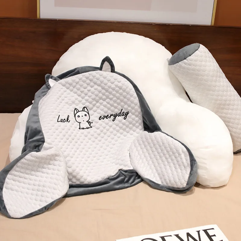 

Ice Bean Bedhead Cushion Soft Bag Bedhead Cushion Large Backrest Cushion Throwing Pillow Girl Sleeping Sofa Waist Protection