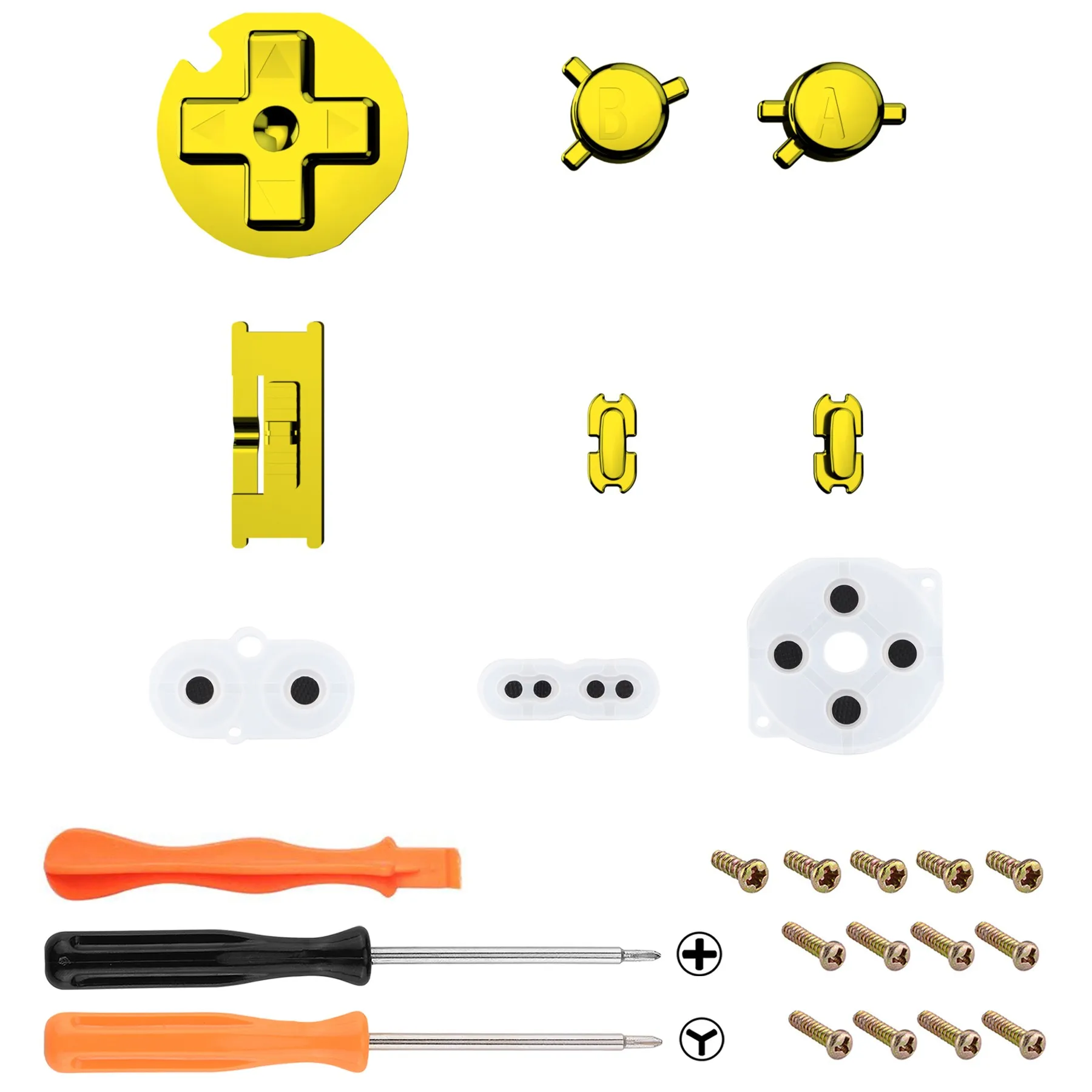 Console de jeu Gameboy couleur GBC, kit complet de remplacement, non inclus