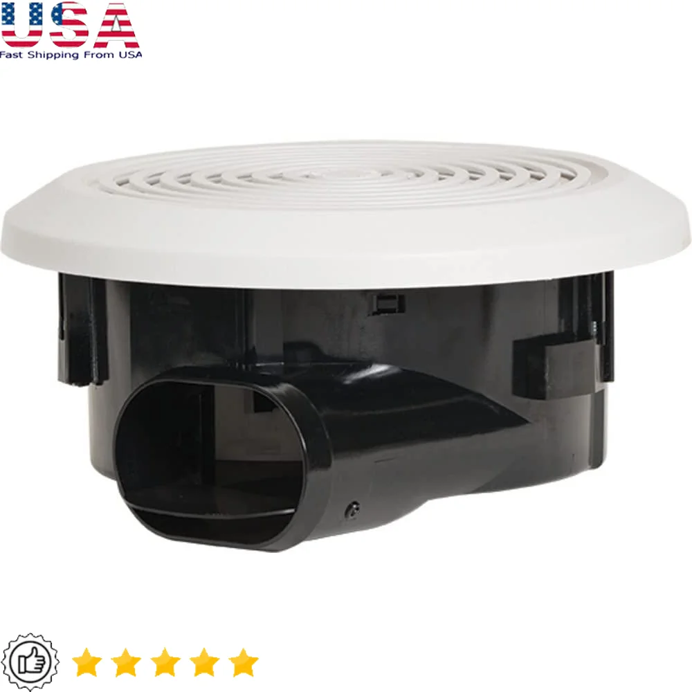 360 CFM White Exhaust Fan Bathroom with 3