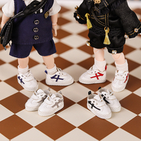 1 Pair Of 1:12 Volleyball Sneakers Running Shoes Pattern Shoes Suit For Ob11 1/12 Bjd Doll Gsc DOD, YMY Doll Accessories