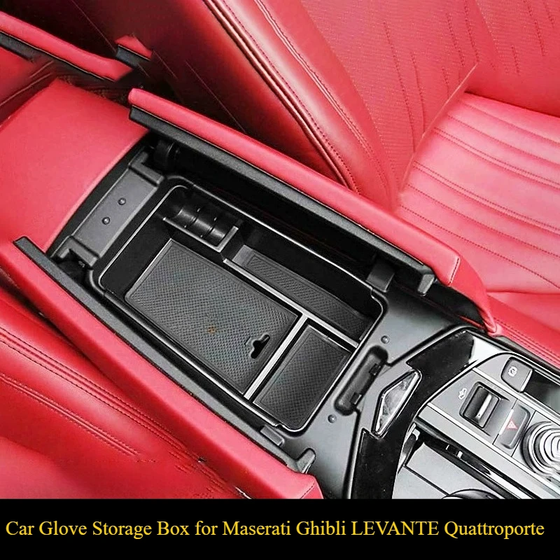 Car Central Storage Box Broadhurst Armrest Remoulded Car Glove Storage Box for Maserati Ghibli LEVANTE Quattroporte Car-styling