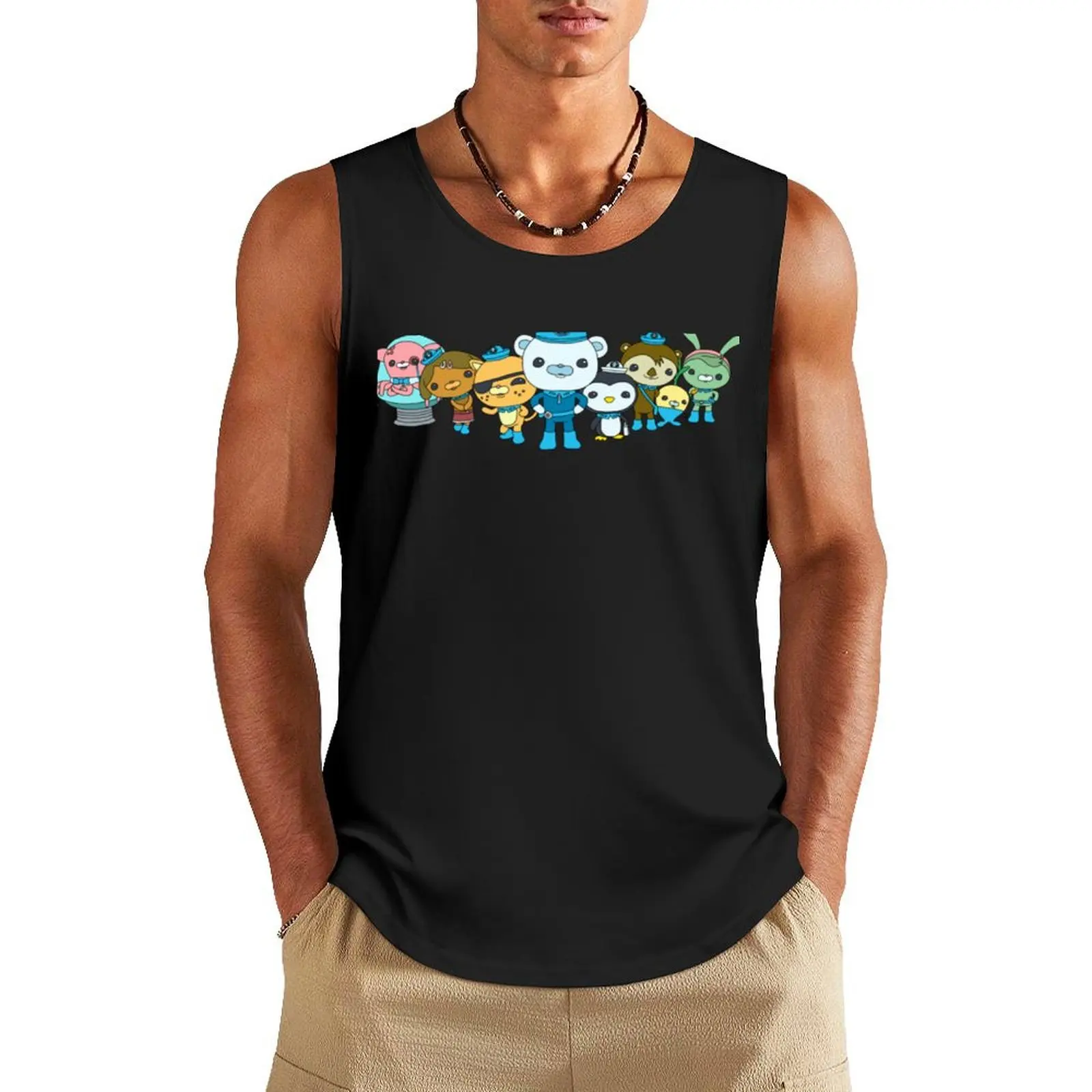 

Octonauts 10 Tank Top Sleeveless T-shirt clothes for men summer Man sleeveless shirt