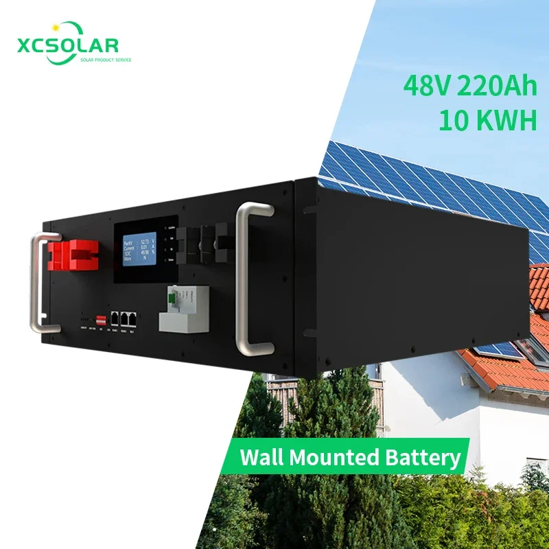 Competitive Price xcsolar Stackable 48V 100Ah Lithium Iron Phosphate 5KWH LiFePO4 Battery Pack With LCD Solar Home Energ Storage