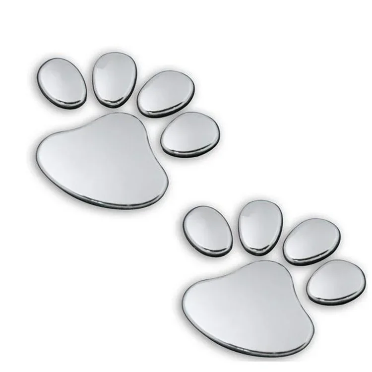 Car Palm Prints Car Stickers Footprints Car Stickers PVC Soft Rubber Foot Stickers 3D Three-dimensional Bear Paw
