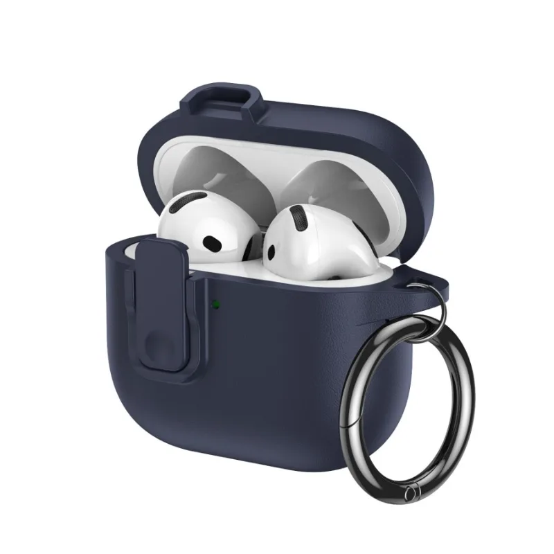 Für AirPods Pro3 Pro2 Pro für AirPods 3 4. Generation Kabelloses Bluetooth-Headset Hülle Ledergefütterte Weiche Schutzhülle Sturzsicher