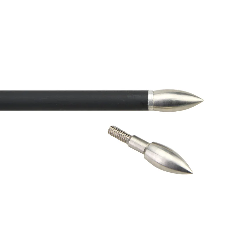 12 Pcs Archery Arrow Field Points 100/150/200/250/300/350 Grain Bullet Points Screw in Broadheads DIY Outdoor Hunting Shooting