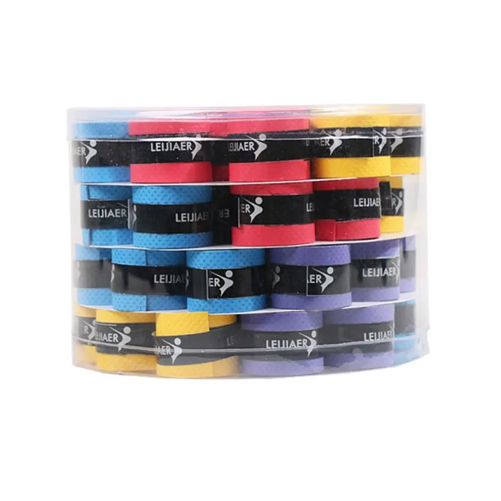 

5 Colors Grip Tape Accessories Shock Absorption PU Fishing Rod Sweatband Anti-slip Thicken Sweat Absorbed Tape Tennis Racket