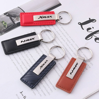 fit For Yamaha X max XMAX N max Leather Splicing Waist Hanging Car Keychain Metal Key Ring Chain Motorcycle Keyring Accessories
