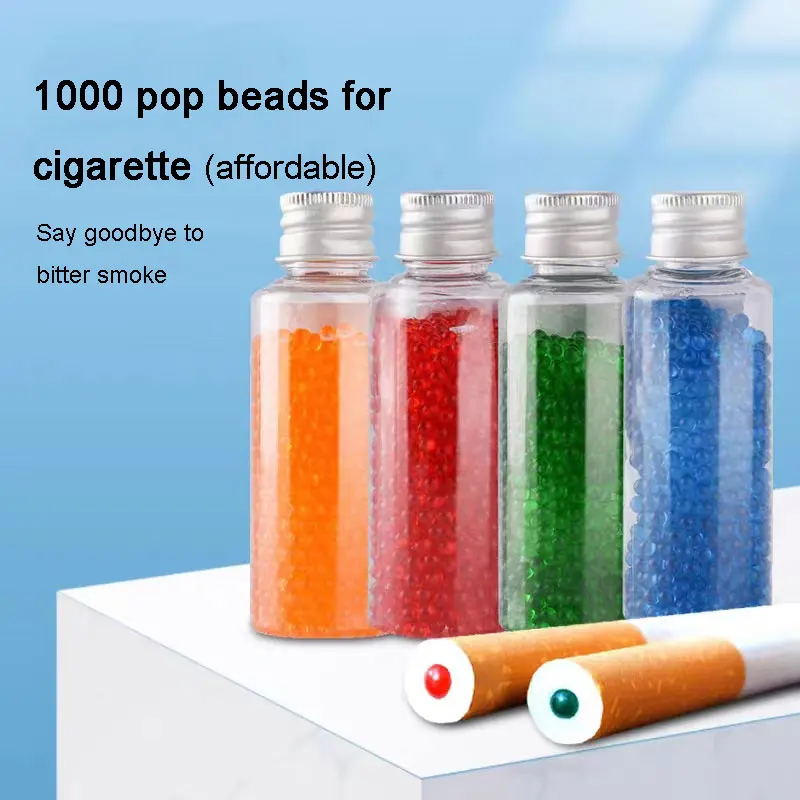 1000pcs cigarette holder Cigarette with Popped bead blueberry mint mixed flavor Popped bead Cigarette mask companion