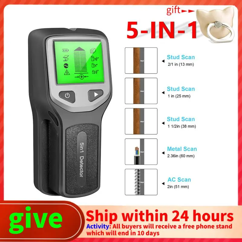 Wall Scanner Digital Handheld Professional Multifunction Wall Detector Live Wires Cable PVC Water Pipe Metal Finder Scanner