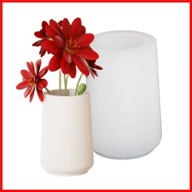 3XUA Handcraft Round Vase Silicone Mould for Epoxy Resin and Plaster Projects