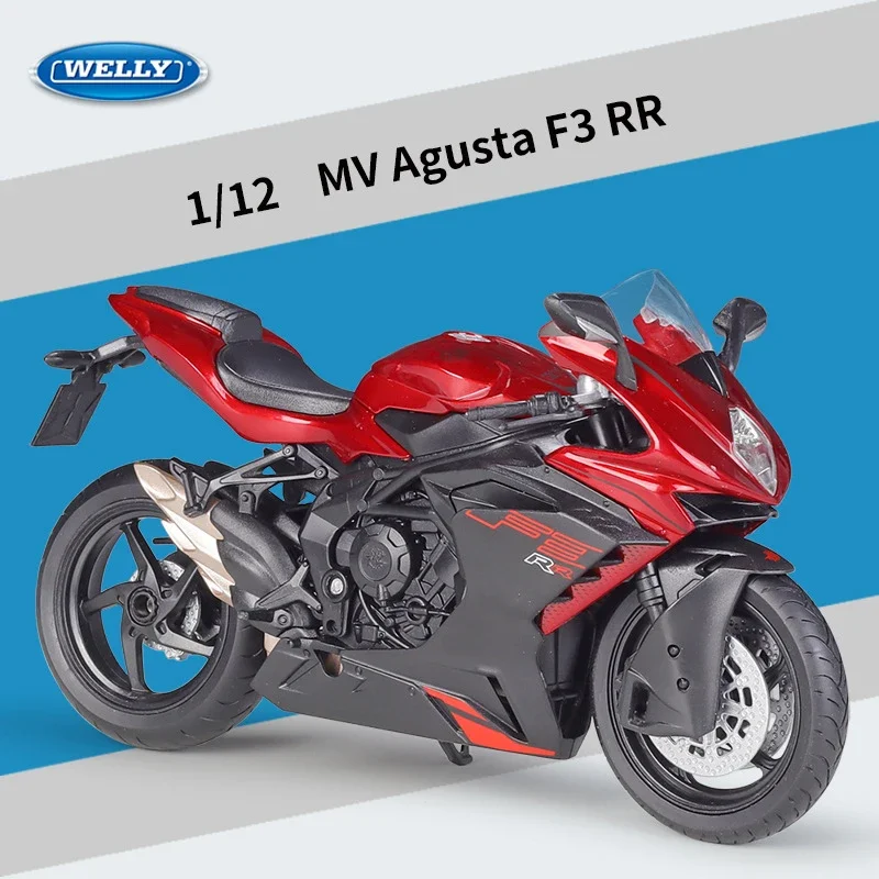 

WELLY 1/12 MV Agusta F3 RR Motorcycle Model Toy Vehicle Collection Autobike Shork-Absorber Off Road Autocycle Toys Car