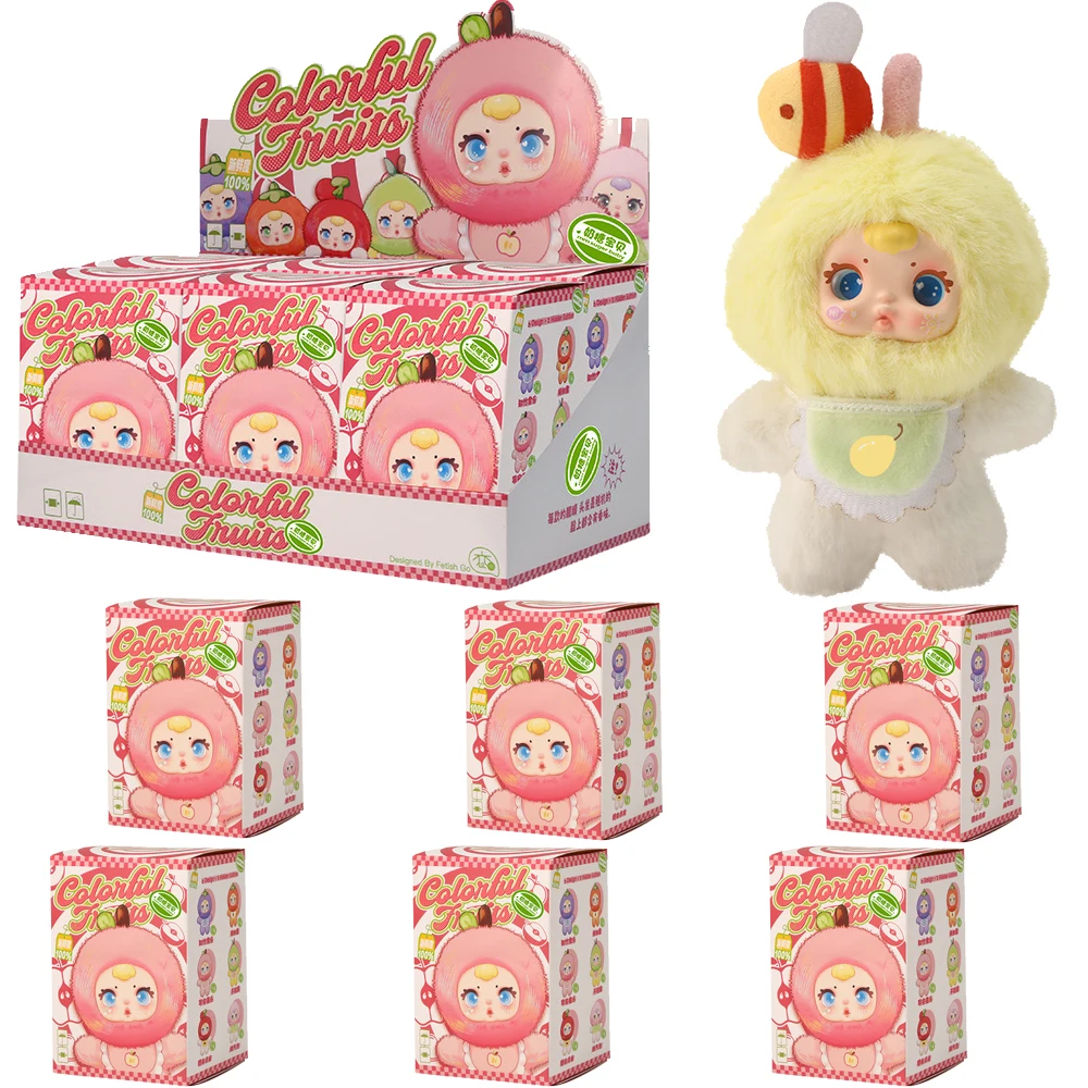 

2026 Mm Milk Candy Vibrant Fruits Series Plush Vinyl Face Blind Box Cute Keychain Backpack Pendant Girl Toy Collection Gifts