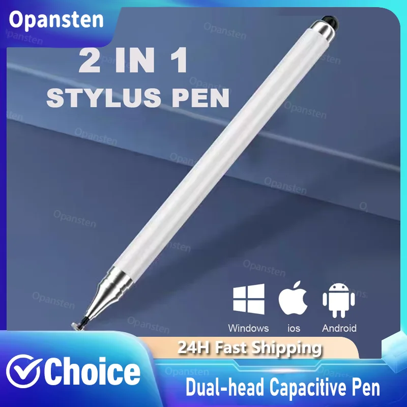 Kapazitiver Doppelkopf-Stift, Scheibe, Silikonkopf, doppelter Verwendungszweck, Stylus-Malerei, Büro-Retusche, Handy-Tablet-Stift, kapazitiver Stift