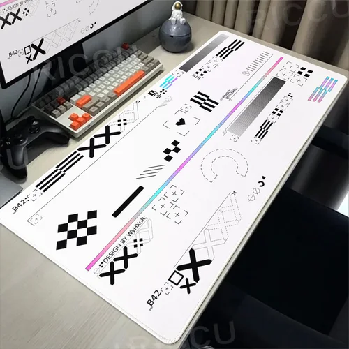 Imagen 2 del producto Alfombrilla de ratón CS GO de gran tamaño para Gaming, de goma para Gamer alfombrilla de ratón, alfombrilla de escritorio para teclado mecánico, XXL, 40x90cm