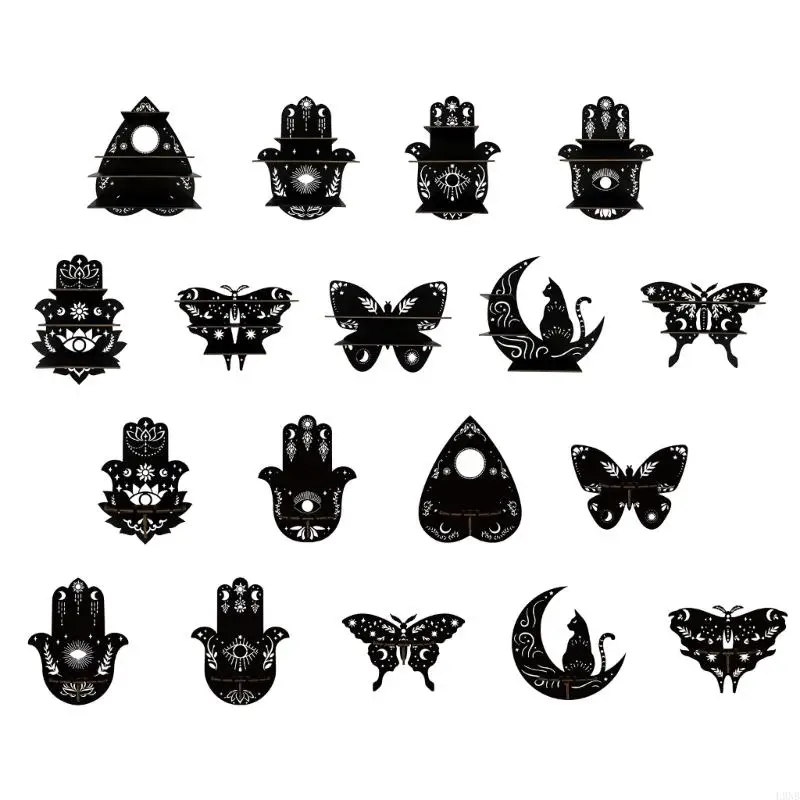 

L9NB Crystal Rack Srack Jewelry Grevelry Showl Lecks настенные полки для натурального камня