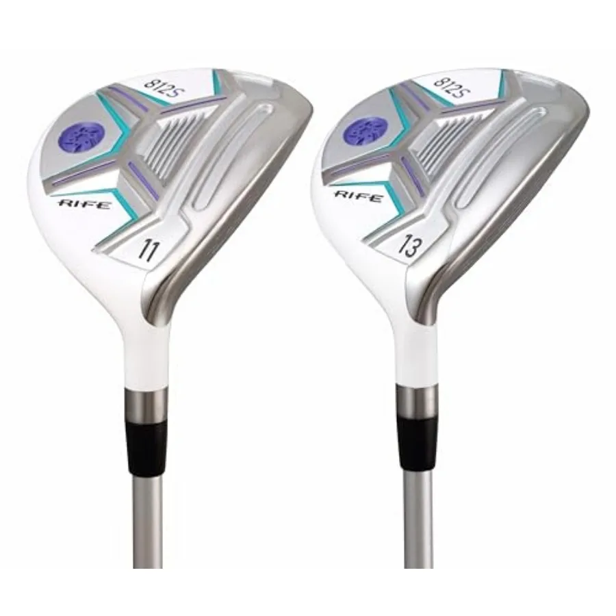 إزاحة جديدة للسيدات من Golf 812s 11 + 13 مجموعة نوادي RH من الخشب المعدني الممثل لليد اليمنى قسط فائق التسامح للسيدات فليكس جرافيت S #1