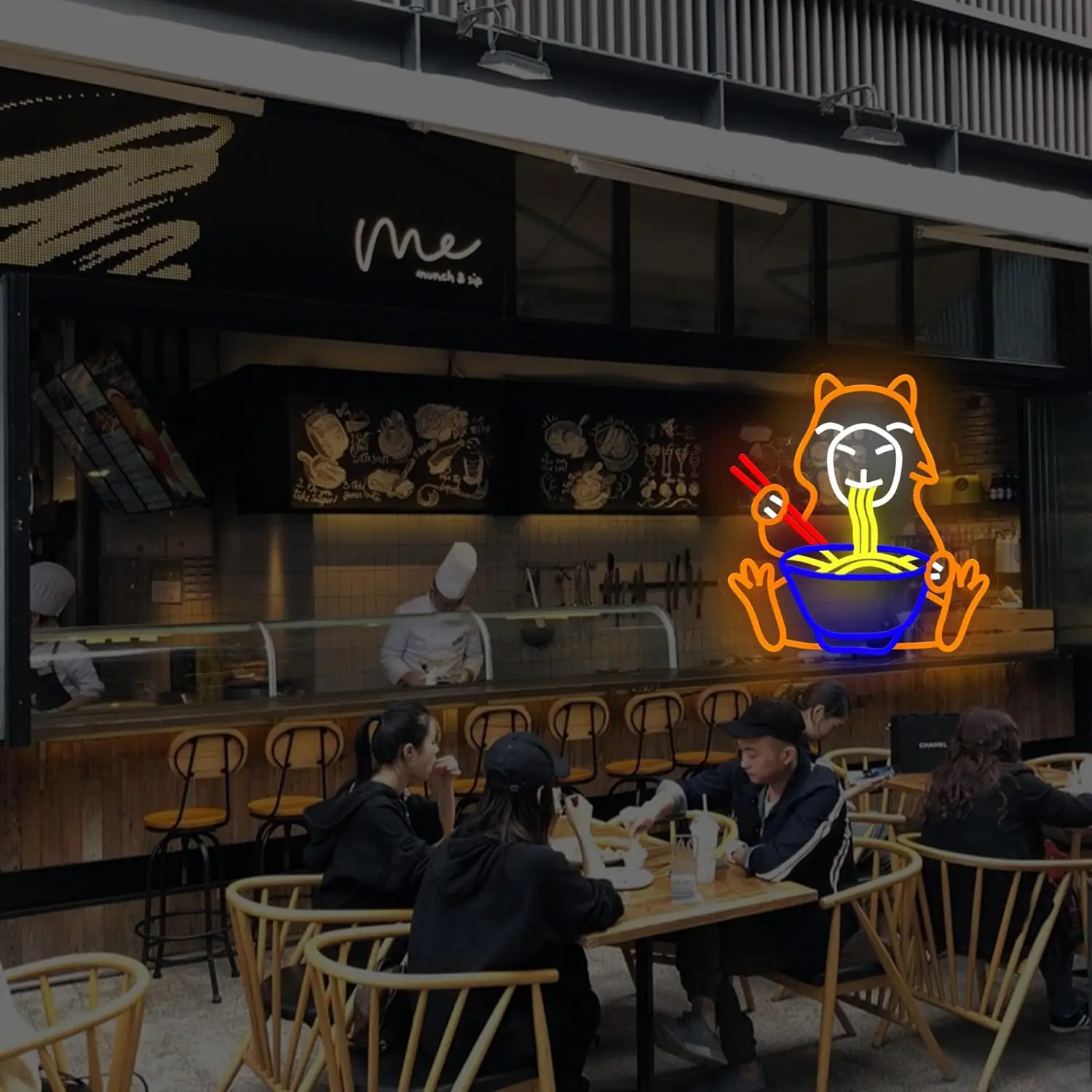 Neonowy Znak Ściemniany Kapybara Neonowe Światła do Ramen Shop Dom Kuchnia Biznes Zoo Restauracja Dekoracja Estetyka Rysunek Prezent Urodzinowy
