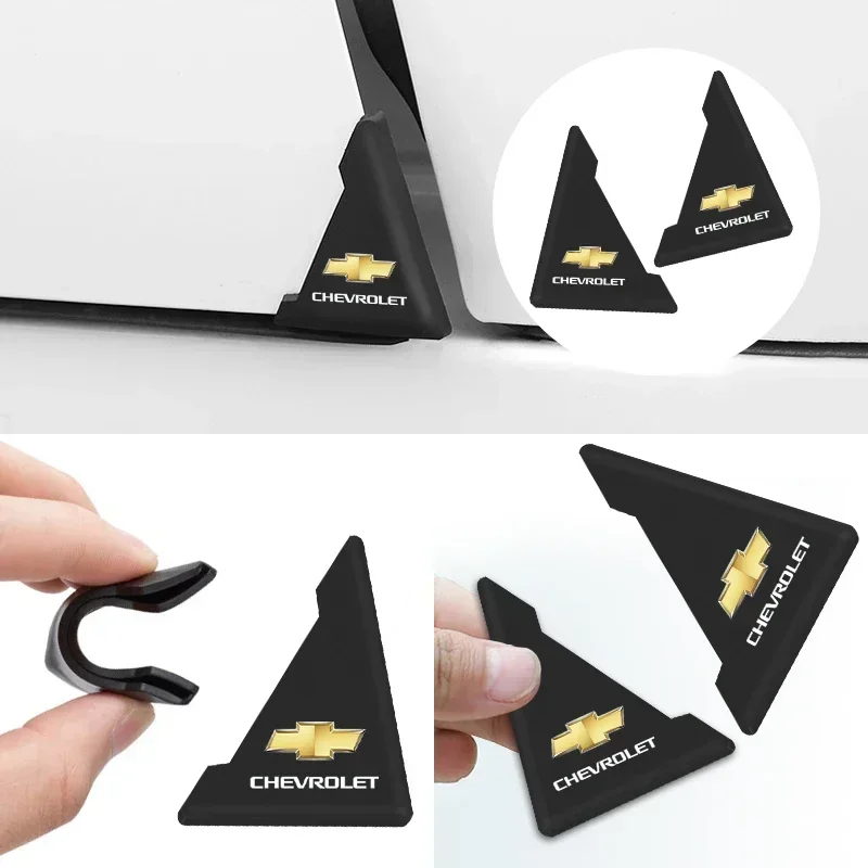 2 قطعة غطاء زاوية باب السيارة المضادة للخدش لصق لشروليه كروز تراكس أفيو لوفا شراع أبيكا كابتيفا ماليبو فولت كامارو كوبالت #1