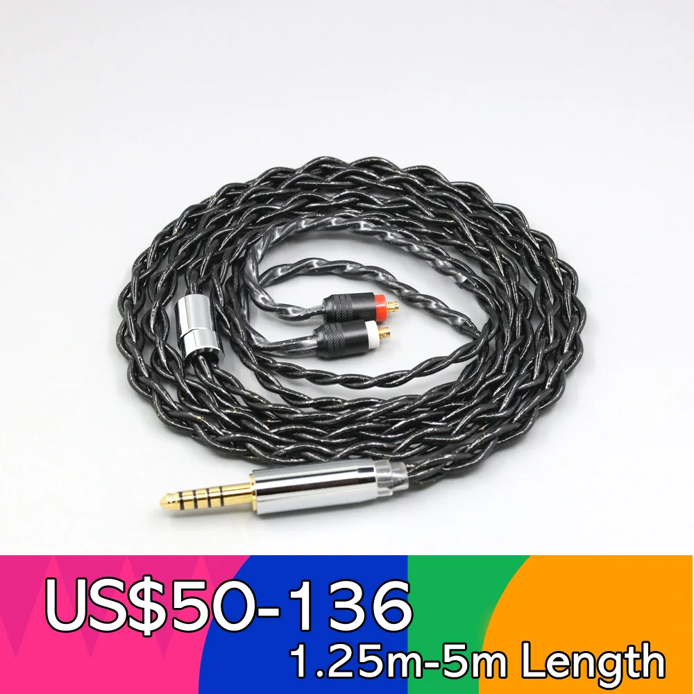 99% Pure Silver Palladium Graphene Floating Gold Cable For Sony IER-M7 IER-M9 IER-Z1R Headset 4 core LN008330