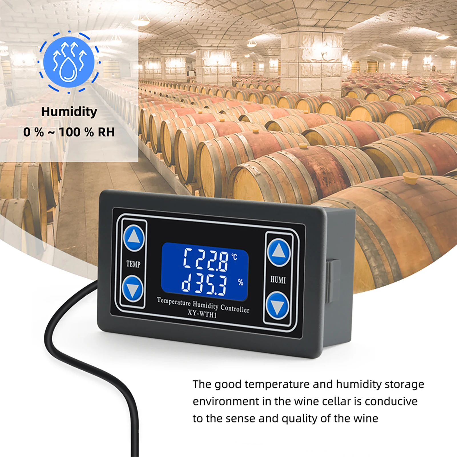 

Цифровой регулятор температуры и влажности, измеритель температуры и влажности, интеллектуальный термостат, гигростат, измеритель температуры и влажности