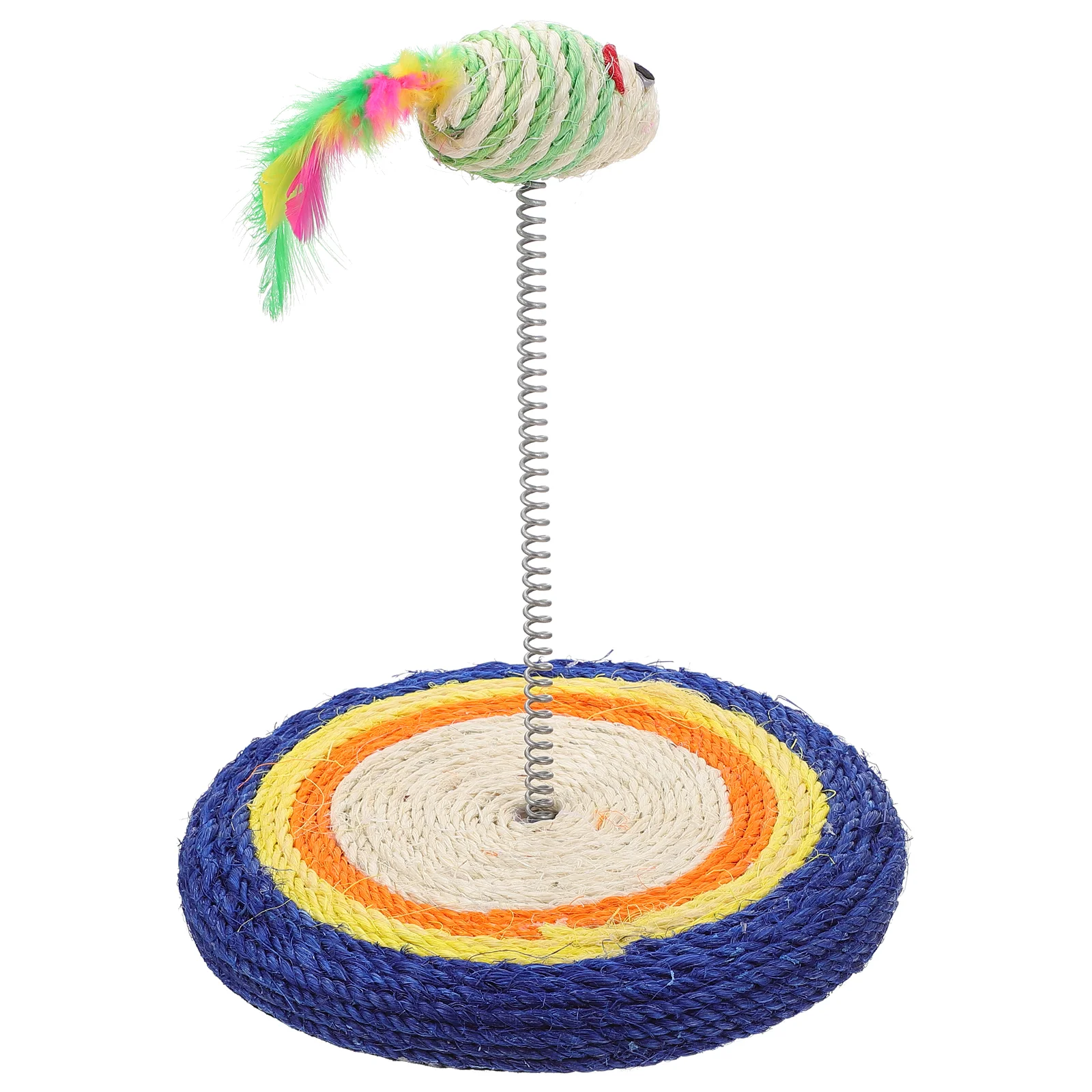 

Cat Wand Toy Scrapper Scratch Play Board Scratching Post for Indoor Cats Sisal Area Rugs