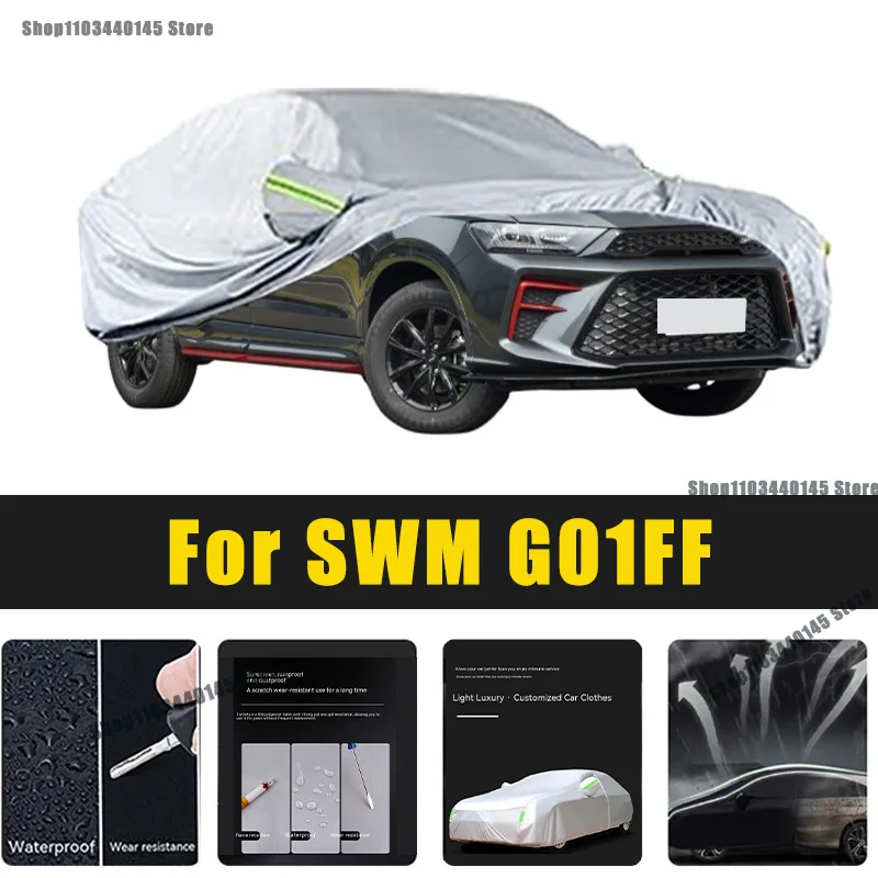 

Full Car Covers Outdoor Sun UV Protection Dust Rain Snow Oxford cover Protective For SWM G01FF Accessories car umbrella