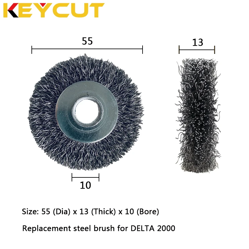 Wire Brush 55x13x10 Compatible with SILCA Delta Unocode Record 2000 Key Machines Locksmith Tools