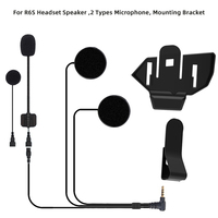 WAYXIN Product accessories For R6S Headset Speaker ,2 Types Microphone, Mounting Bracket
