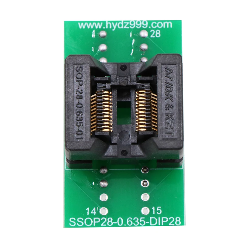 TSSOP28 Aging Programming Test Socket SSOP28 Burning Socket 150mil Narrow Body Spacing 0.635mm Reading and Writing Socket