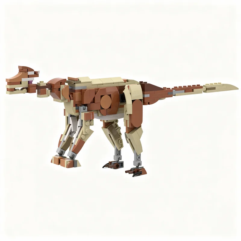 NEW 218PCS MOC Creative Model Lambeosaurus Laticaudus Premium Display Assembly Building Blocks DIY Gift Collectible Building Set