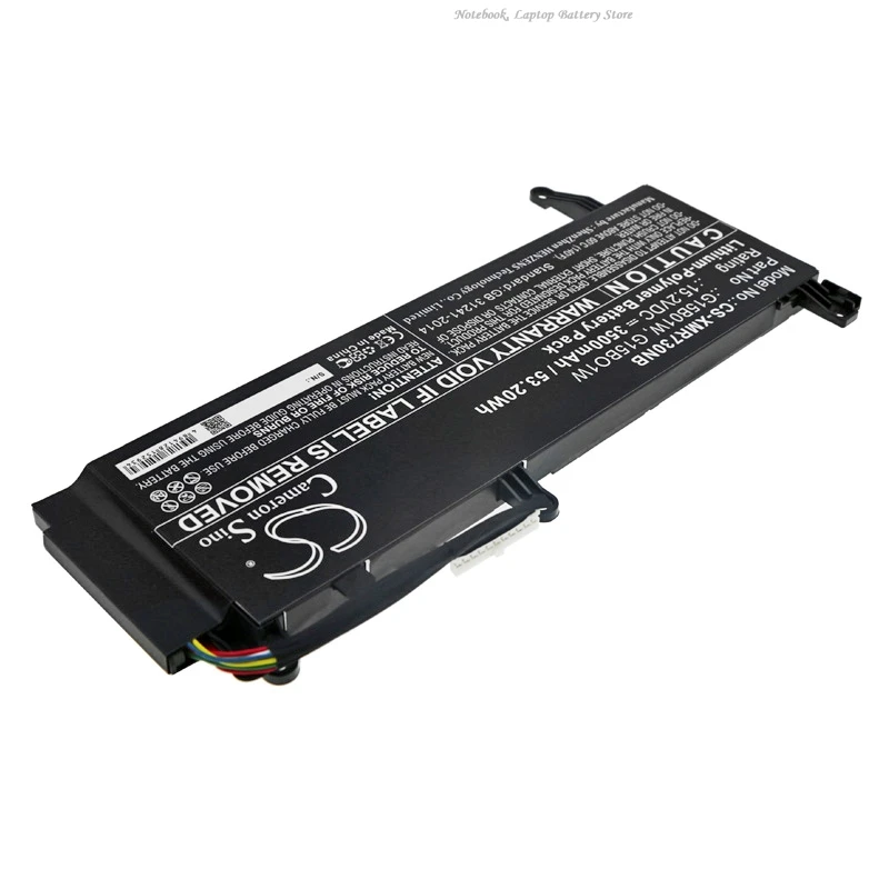 15.2V 3500mAh Laptop battery G15B01W G15BO1W for Xiaomi Gaming Laptop 7300HQ 1050Ti,171502-AI,GTX1060,171502-AD,171502-AN +Tool