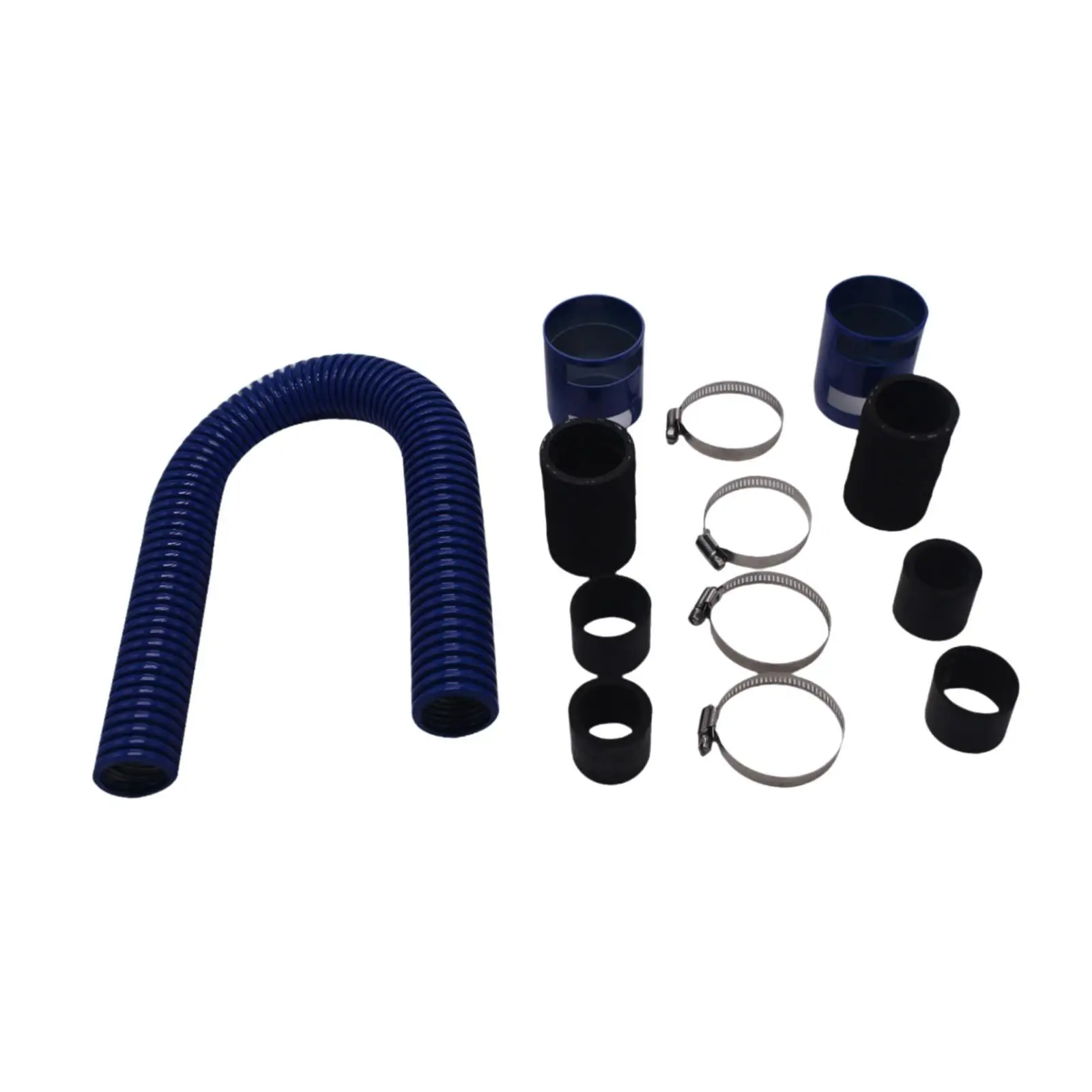 Conjunto de kit de manguera de radiador flexible de 24 pulgadas, reductores de 1-3/4 pulgadas para Chevy