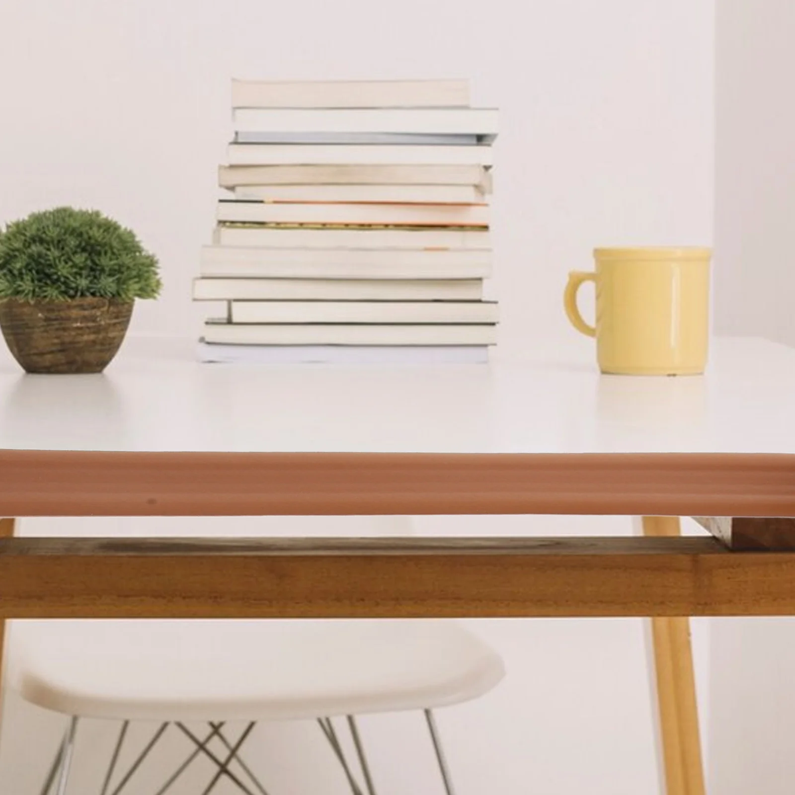 

2Pcs Self Adhesive Wall Edge Strip Stickers Flexible Molding Trim for Living Room Background Baseboard Crown Molding