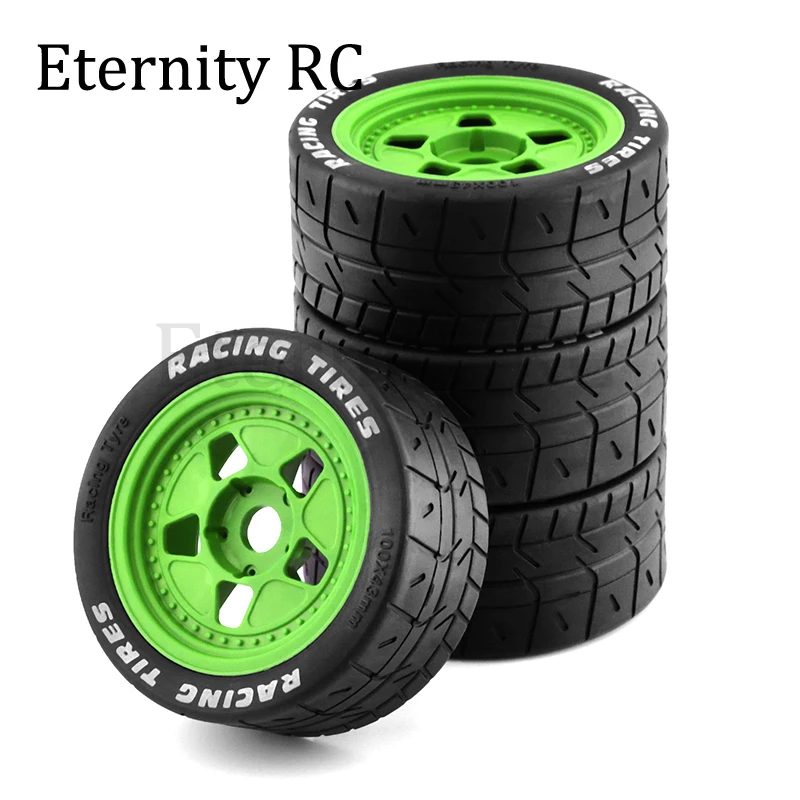 4PCS 100x43mm Tire Tyres with 17mm Wheel Hex for ARRMA 1/7 Infraction Felony Limitless ZD Racing EX07 - RC Car Upgrade Part