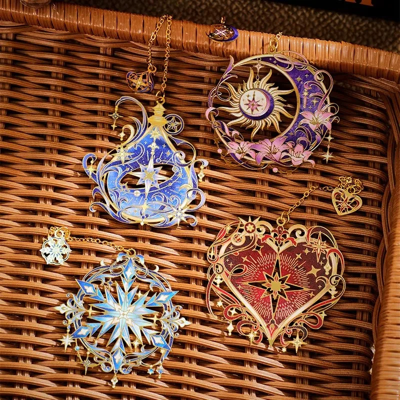 1/4 قطعة من الإشارات المرجعية المعدنية الفنية العتيقة سلسلة ذهبية هدية مثالية لمحبي الأدب والكتاب والمعلمين والفصول الدراسية لتزيين المكتب