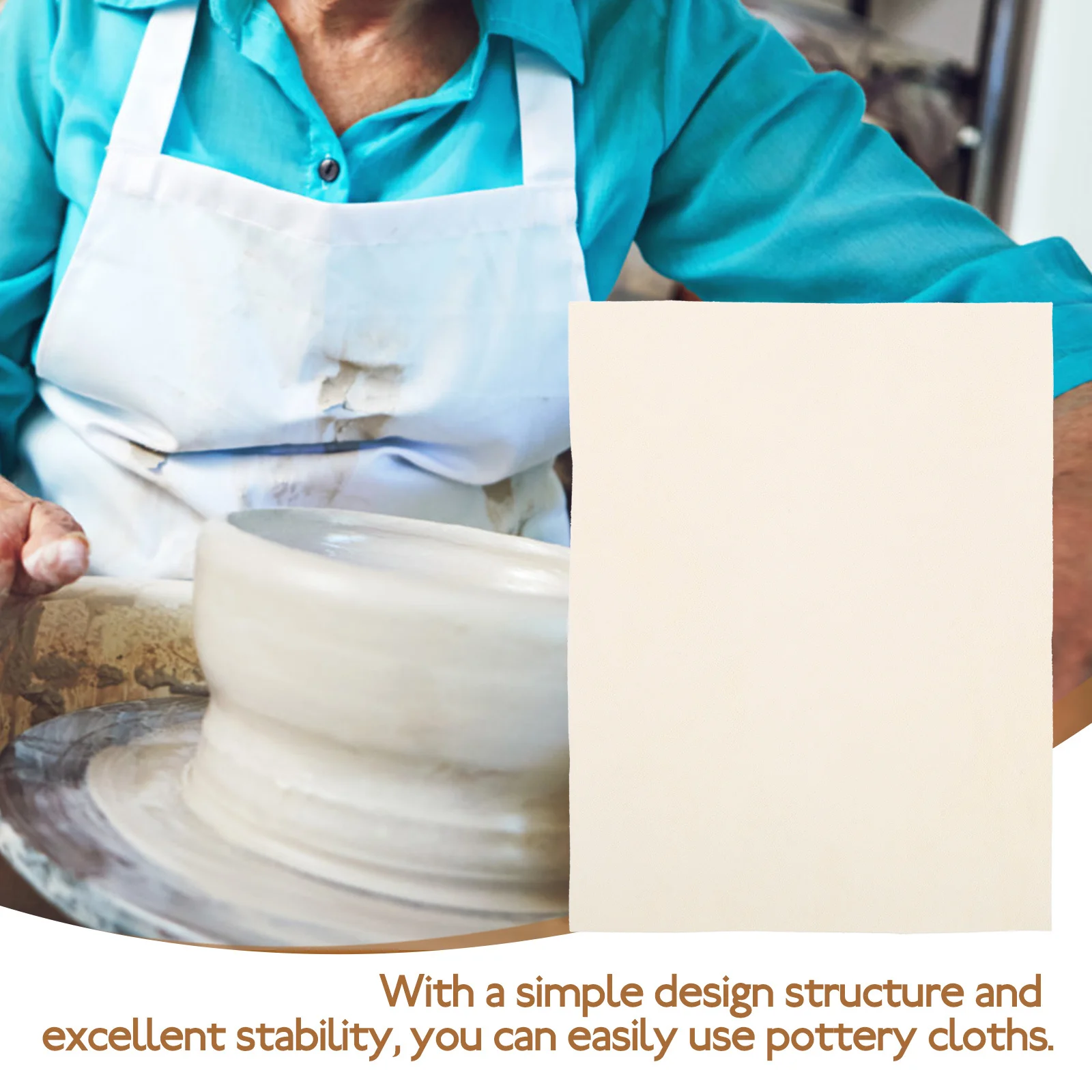 

10Pcs Pottery Trimming Cloth Durable Clay Craft Absorbent Towel DIY Sculpture Art Tool Pottery Tools Clay Cloth