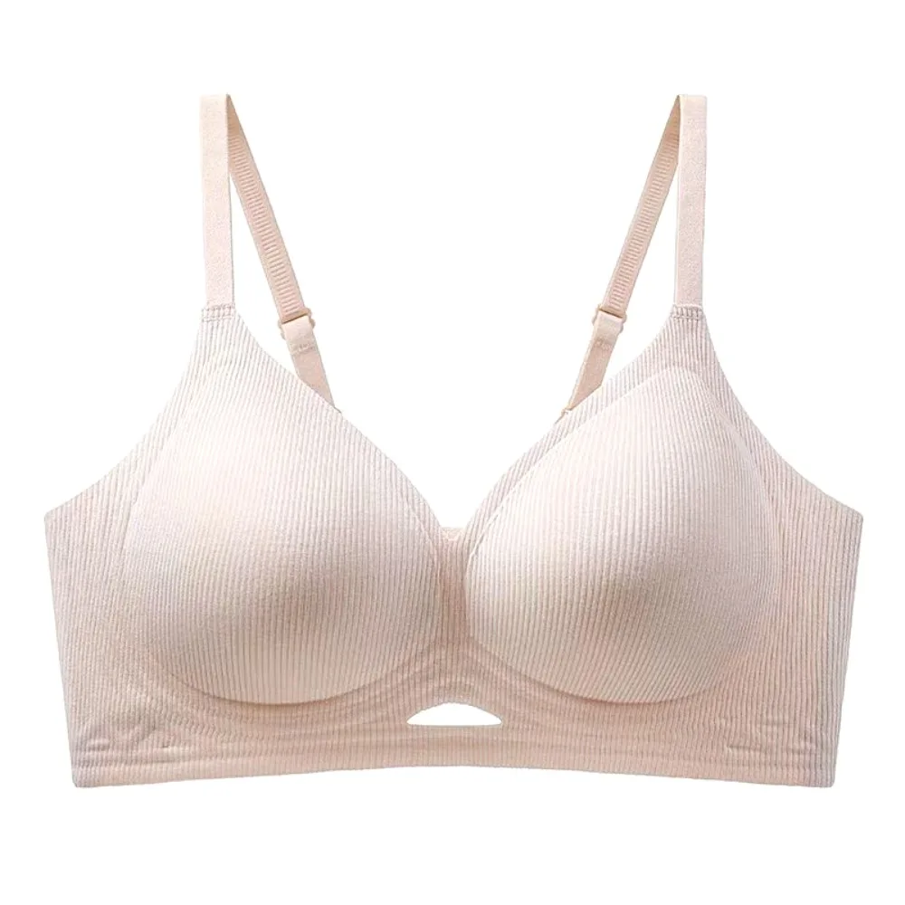 

Fashion 3/4Cup Seamless Bras Thin Strap Push Up Wireless Deep V Bra Lingerie Anti-sagging Underwear for Women Ladies