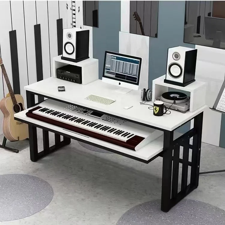 Hooqu Лидер продаж орех/дуб новый многофункциональный студийный стол современный простой стол с клавиатурой