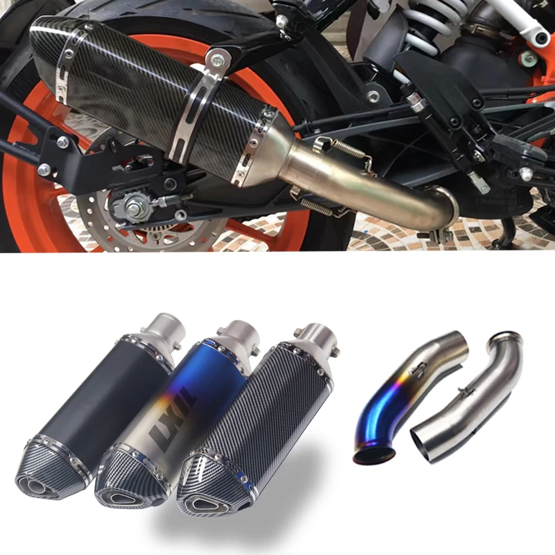 Motorcycle Exhaust Muffler Slip on For DUKE125 250 390 RC125 RC390 2017 2018 2019 Motorcycle Exhaust System  Escape