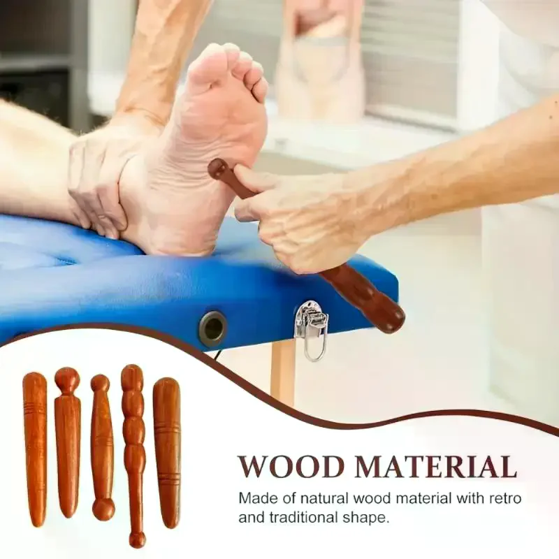 Beauty Health Wooden Foot Body Massage Stick Relieve Muscle Soreness Relaxing Tool Foot Reflexology Massager
