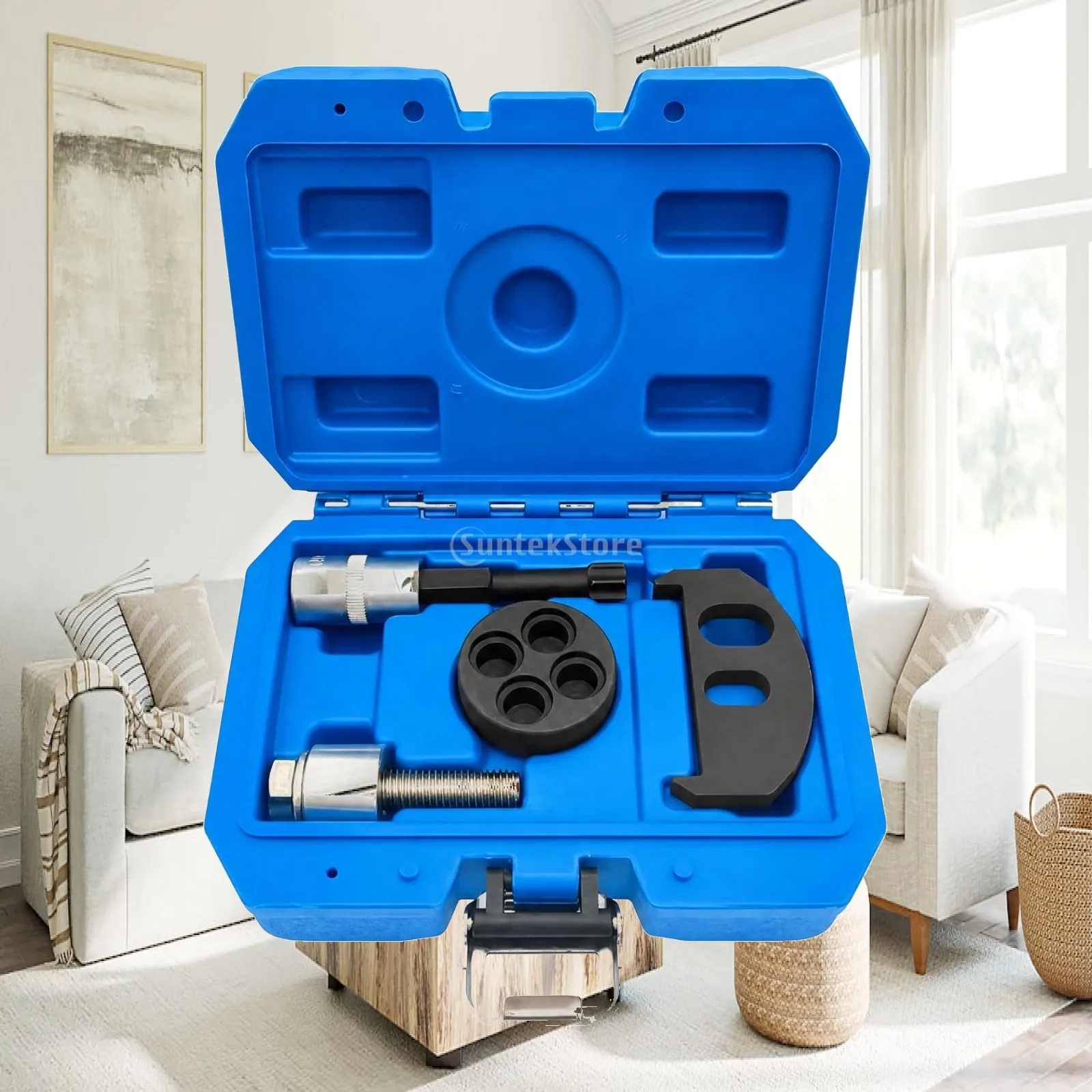 4 Piece Metal Car Engine Fixing Tool for German Motorcycle Shaft Rotation and Secure Locking in Auto Repair