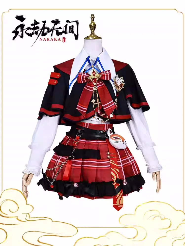 Tessa Cosplay Costume Game Naraka Bladepoint Anime Women School Uniform JK Costumes Role Play Clothing Halloween Suit Stock