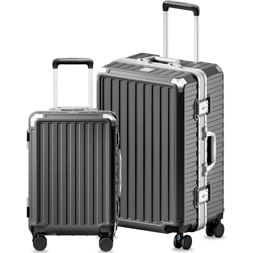 

Hard Shell Spinner Luggage Set, 2-Piece (20/28), Charcoal Metallic