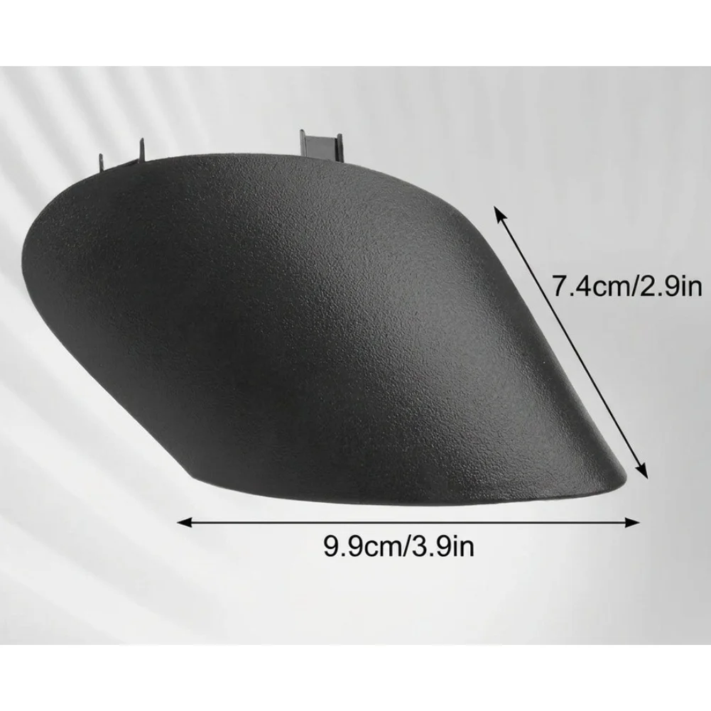 Door Mirror Trim Mirror Arm Cover Wearproof ABS Plastic Textured Matte Black Finish Black For FIAT 500 2007-2024