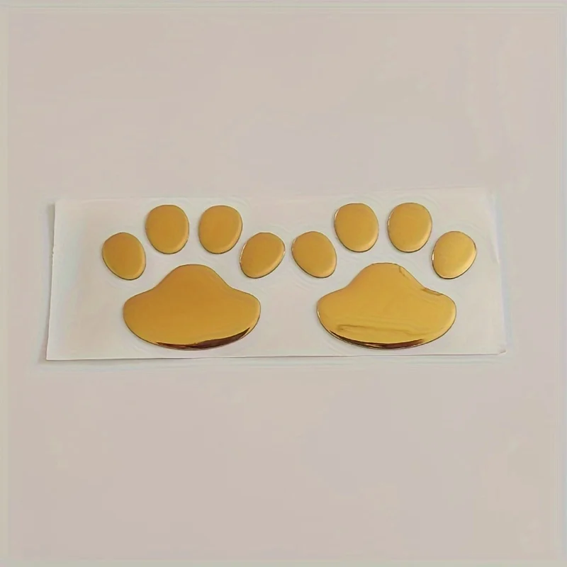 2PCS Auto Accessories Car Sticker Cool Design Paw 3D Animal Dog Cat Footprint Decal Car PVC sticker car decal